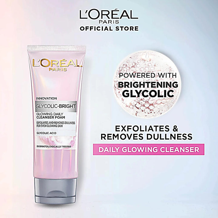 Loreal Glycolic Bright Cleanser Foam 100ml