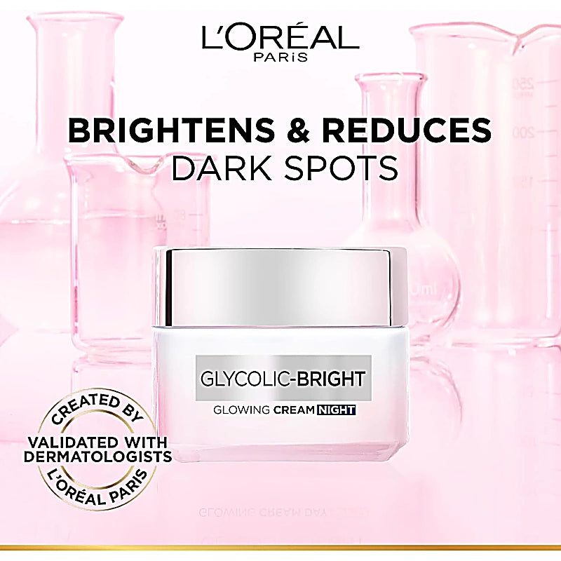 Loreal Glycolic Bright Night Cream 50ml