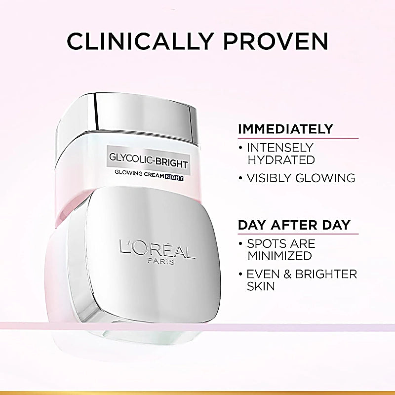 Loreal Glycolic Bright Night Cream 50ml