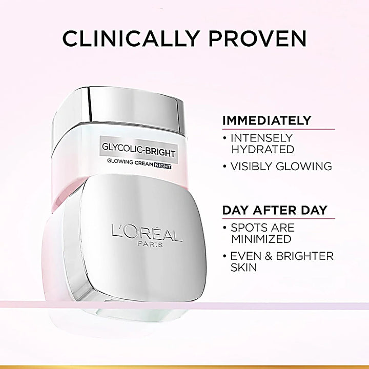 Loreal Glycolic Bright Night Cream 50ml