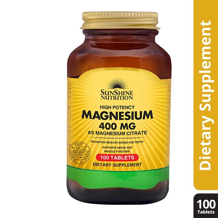 Sunshine Magnesium Citrate 400Mg Tab 100S