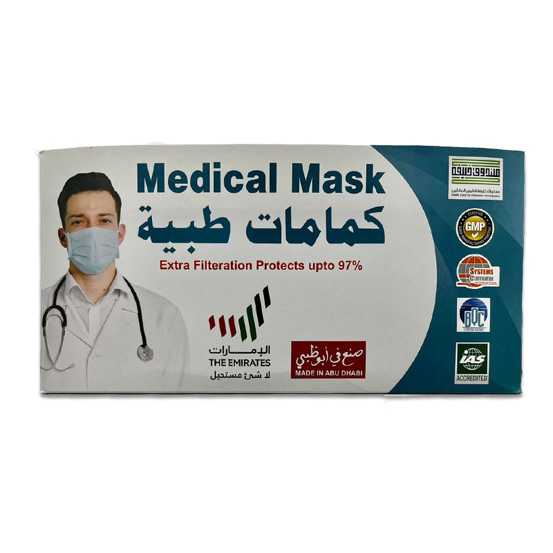 M.E Medical Face Mask 3ply Black 50s