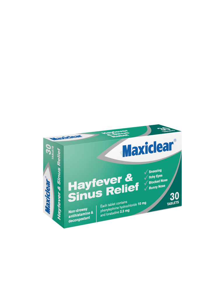 Maxiclear Tablets for Hayfever and Sinus Relief 30s