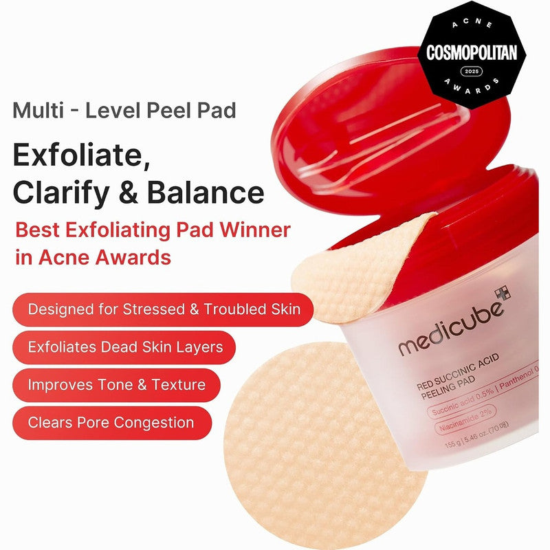 Medicube Red Succinic Acid Peeling Pad 70S