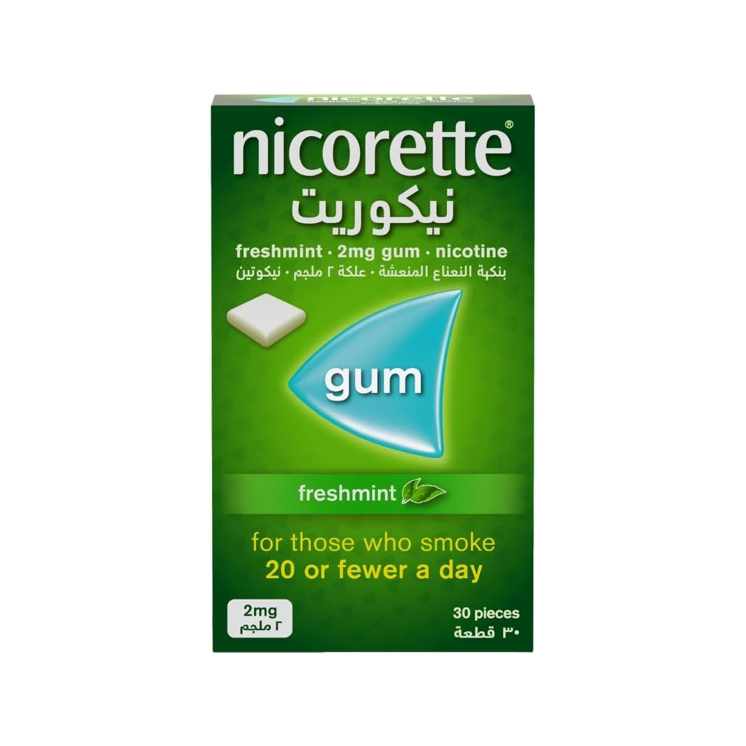 Nicorette 2mg Freshmint Nicotine Gum 30s