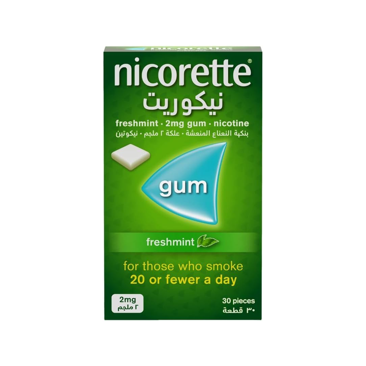 Nicorette 2mg Freshmint Nicotine Gum 30s