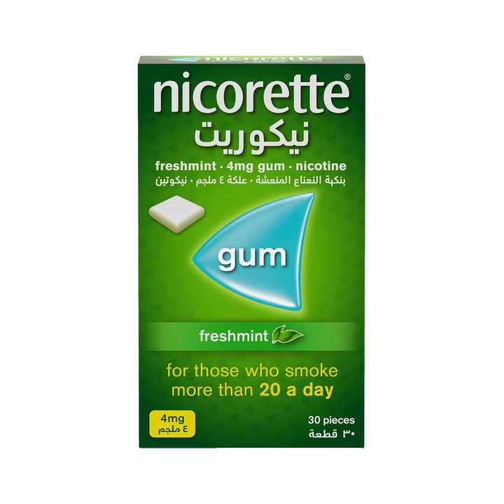 Nicorette 4mg Freshmint Nicotine Gum 30s