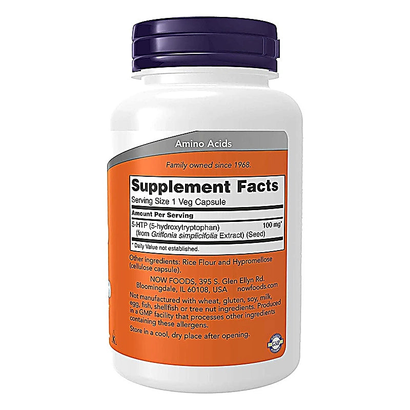 Now 5-HTP 100mg Capsules 60s