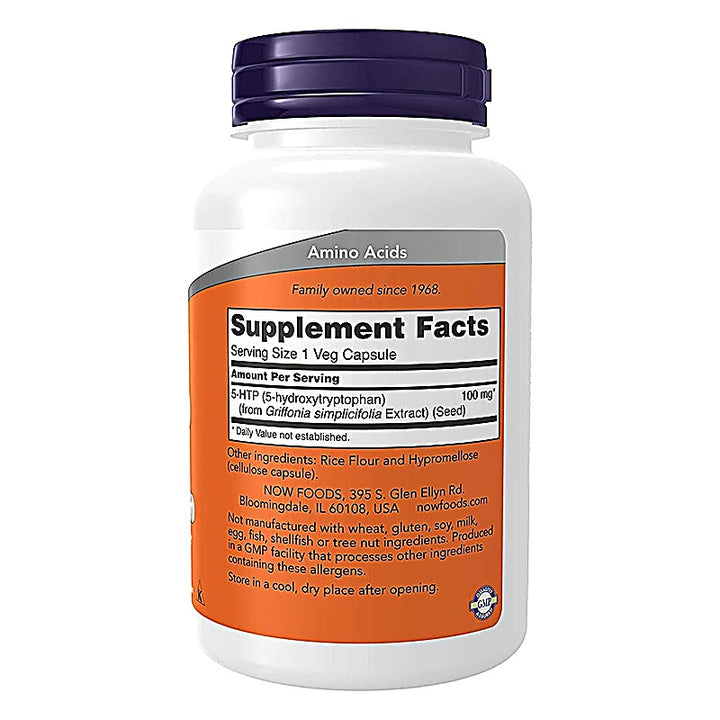Now 5-HTP 100mg Capsules 60s