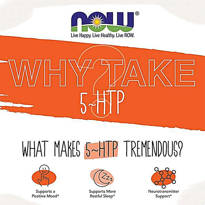 Now 5-HTP 100mg Capsules 60s