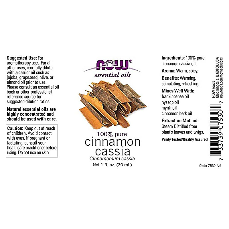 Now Cinnamon Cassia Oil 30ml
