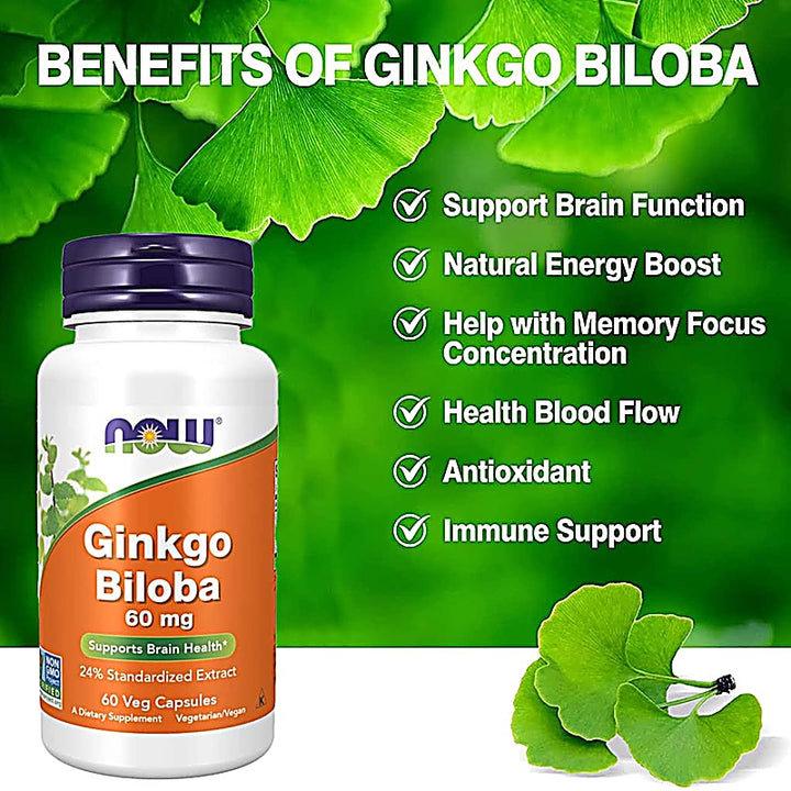 Now Ginkgo Biloba Capsules
