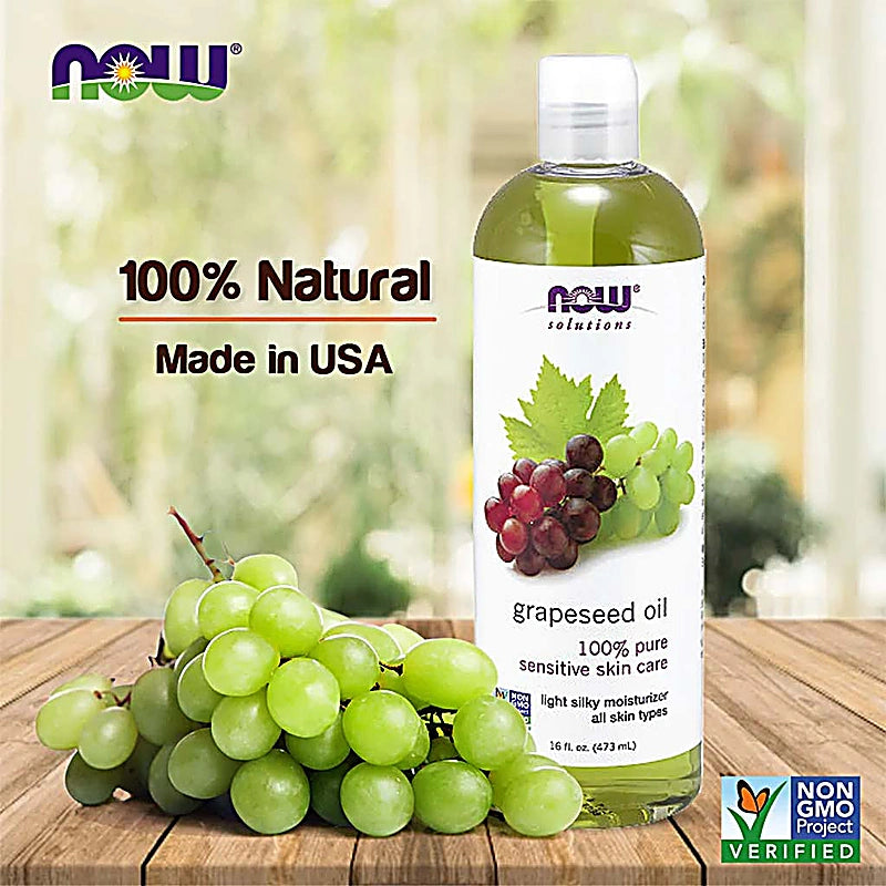 Now Grapeseed Oil 4Oz