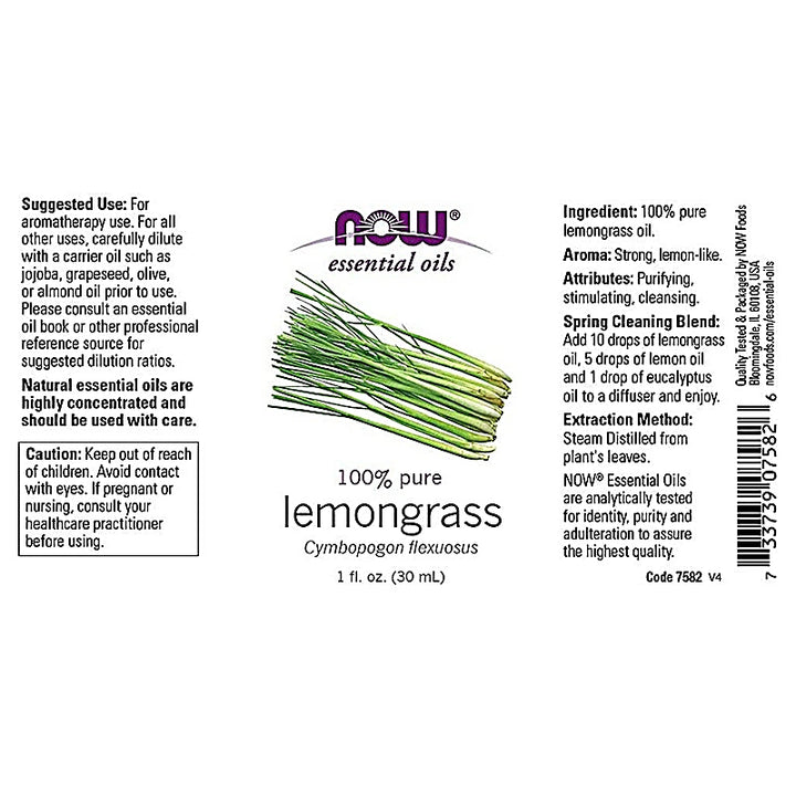 Now Lemongrass Oil 30ml