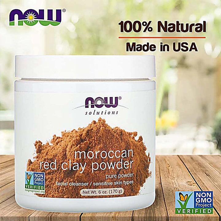 Now Moroccan Red Clay Powder