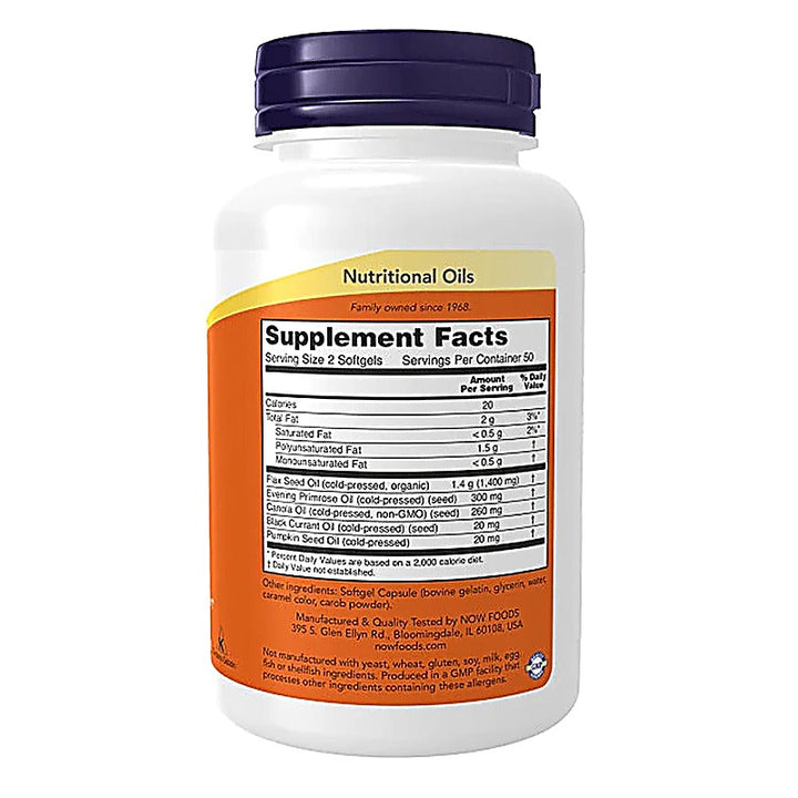 Now Omega 3-6-9 1000mg Soft Capsules 100s