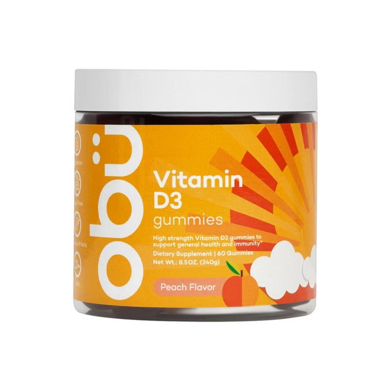 OBU VITAMIN D3 PEACH GUMMIES 60S