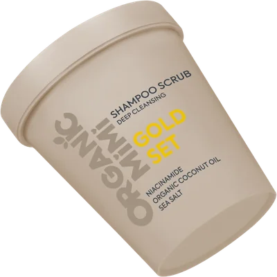 Organic Mimi Gold Set Shampoo Scrub 310G