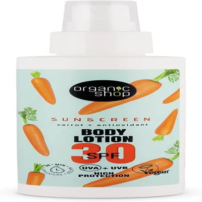 Organic Shop Carrot Body Lotion Spf30 150Ml