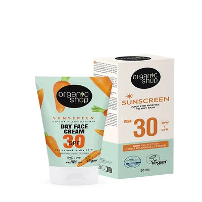 Organic Shop Carrot Day Face Cream Spf30 50Ml