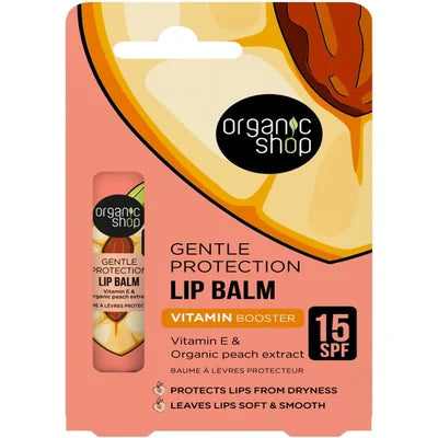 Organic Shop Gentle Protect Lip Balm Spf15 10Ml