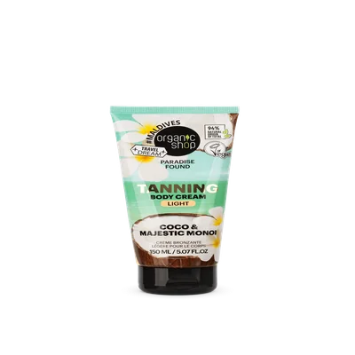 Organic Shop Light Tanning Body Cream 150Ml
