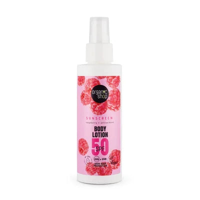 Organic Shop Raspberry Body Lotion Spf50 150Ml