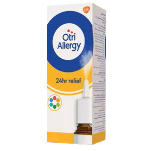 Otri Allergy Nasal Spray 120 Dose packaging for allergy relief.