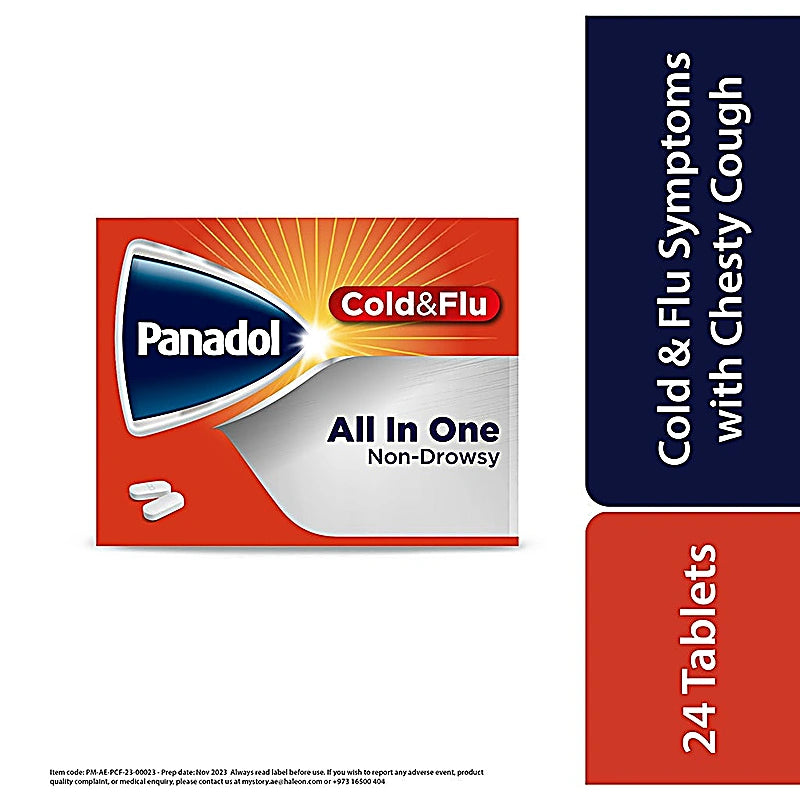 Panadol Cold & Flu All In One, 24 Tablets