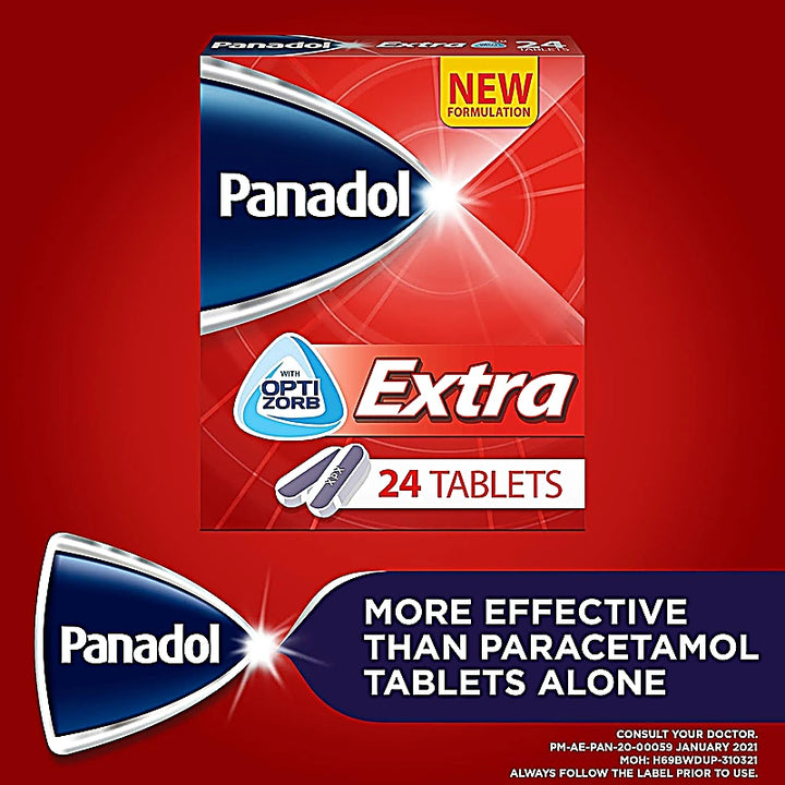 Panadol Extra With Optizorb, 24 Tablets