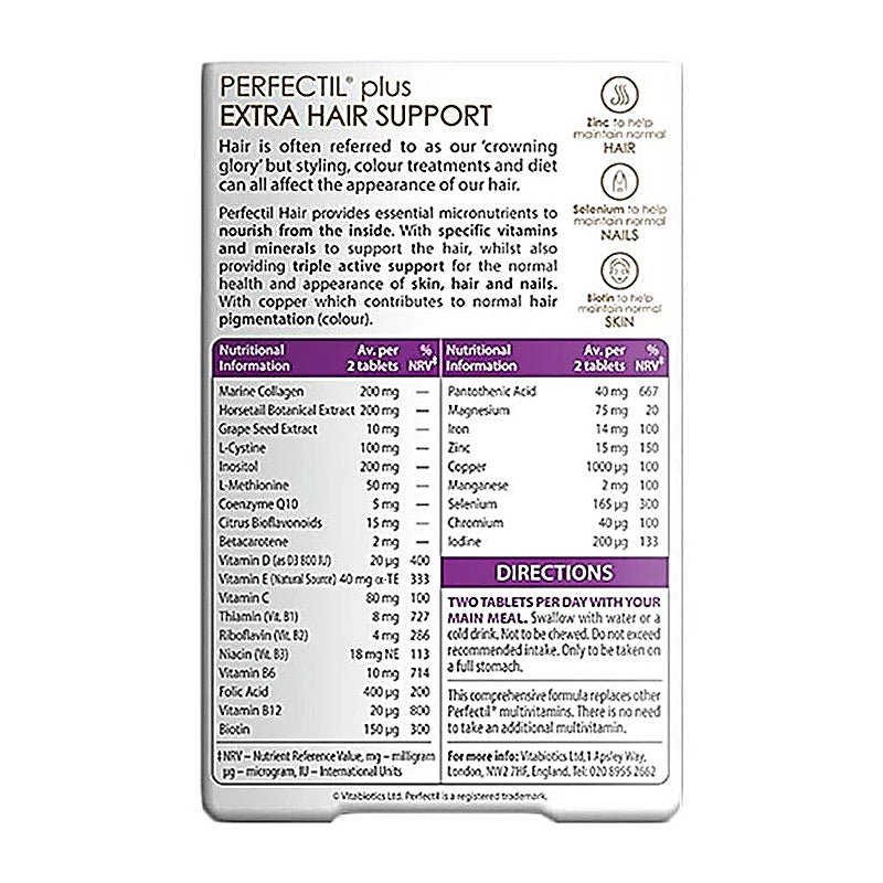 PERFECTIL PLUS HAIR EXTRA SUPPORT TAB 60S
