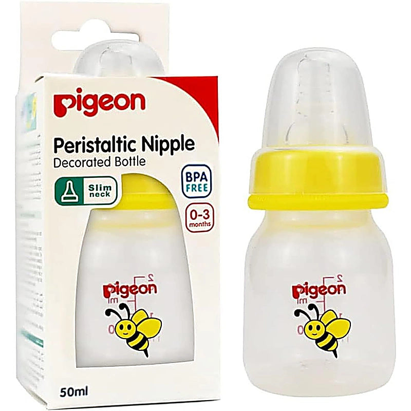 Pigeon Slim Neck Decorated Plastic Bottle 50ml 418