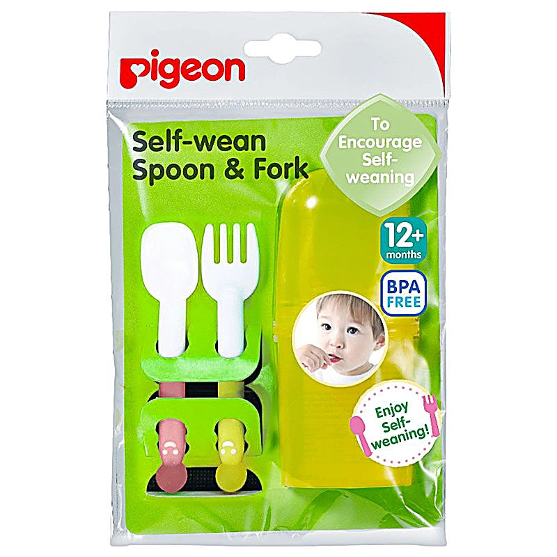 Pigeon Weaning Spoon & Fork Set