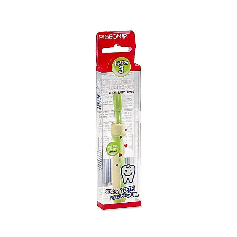 Pigeon Training Toothbrush Lesson 3 Green Color