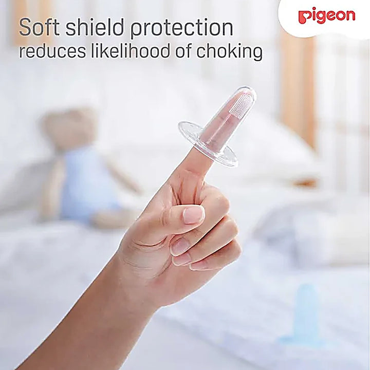 Pigeon 3M+ 0-4 Milk Teeth Silicone Finger Toothbrush