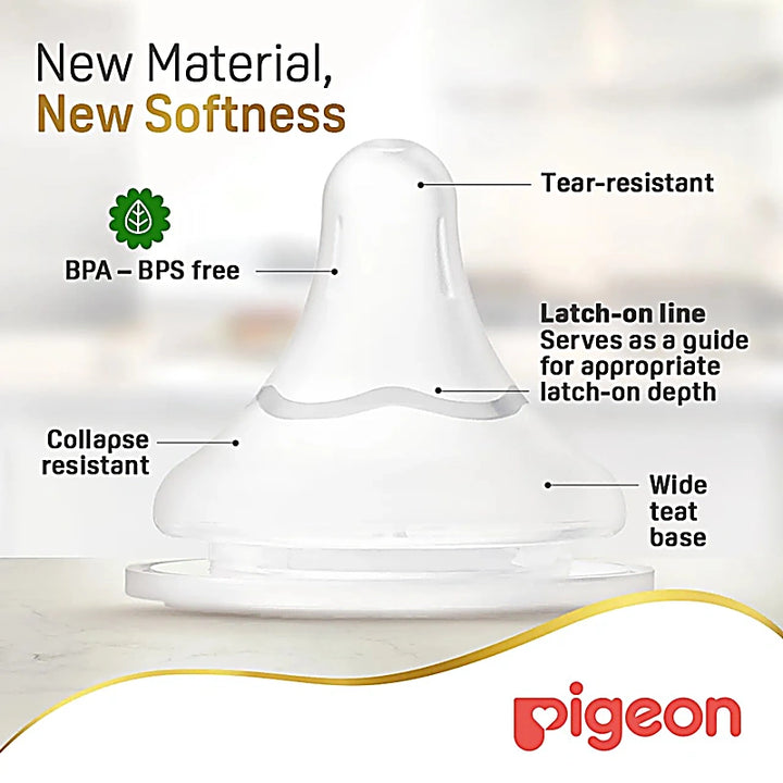 Pigeon Flexible Ll 12M+ Slim Neck Nipples 2s