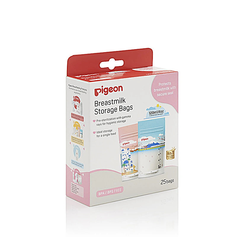Pigeon Breastmilk Storage Bags 120ml/4Oz 25S