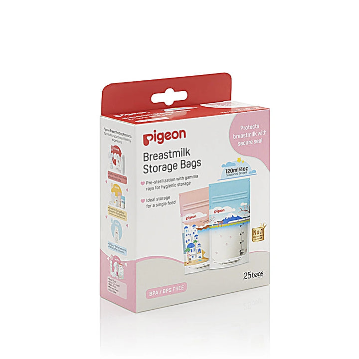 Pigeon Breastmilk Storage Bags 120ml/4Oz 25S