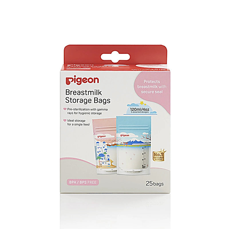 Pigeon Breastmilk Storage Bags 120ml/4Oz 25s