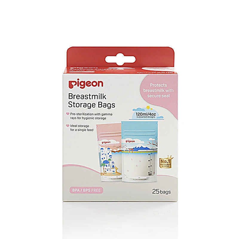 Pigeon Breastmilk Storage Bags 120ml/4Oz 25s