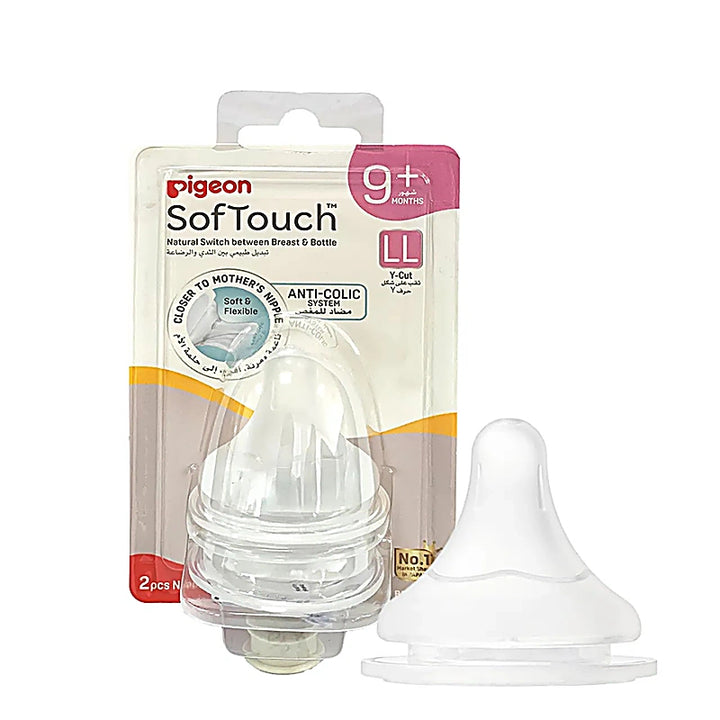 Pigeon Flexible Ll 12M+ Slim Neck Nipples 2s