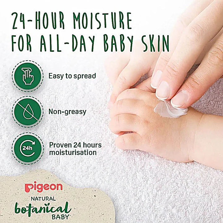 Pigeon Natural Botanical Baby Milky Lotion 500ml moisturizing delicate baby skin with natural oils and chamomile extract