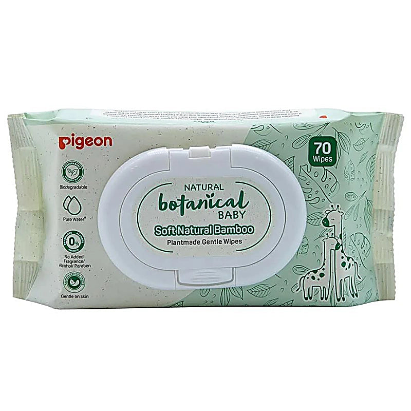 Pigeon Natural Botanical Baby Gentle Wipes 70s