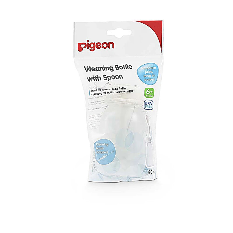 Pigeon Weaning Bottle with Spoon - 120 ml