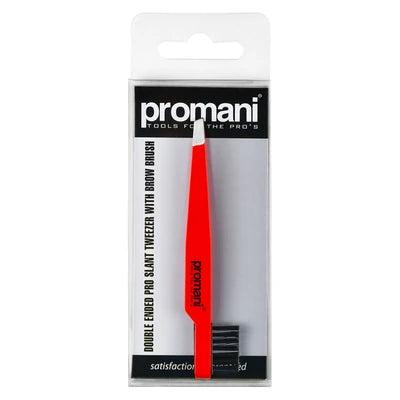 Rep Promani Pr-929 Slant Tweezer W/ Brow Brush