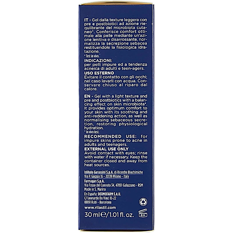 Rilastil Acnestil PB Sebum-Normal Gel 30ml
