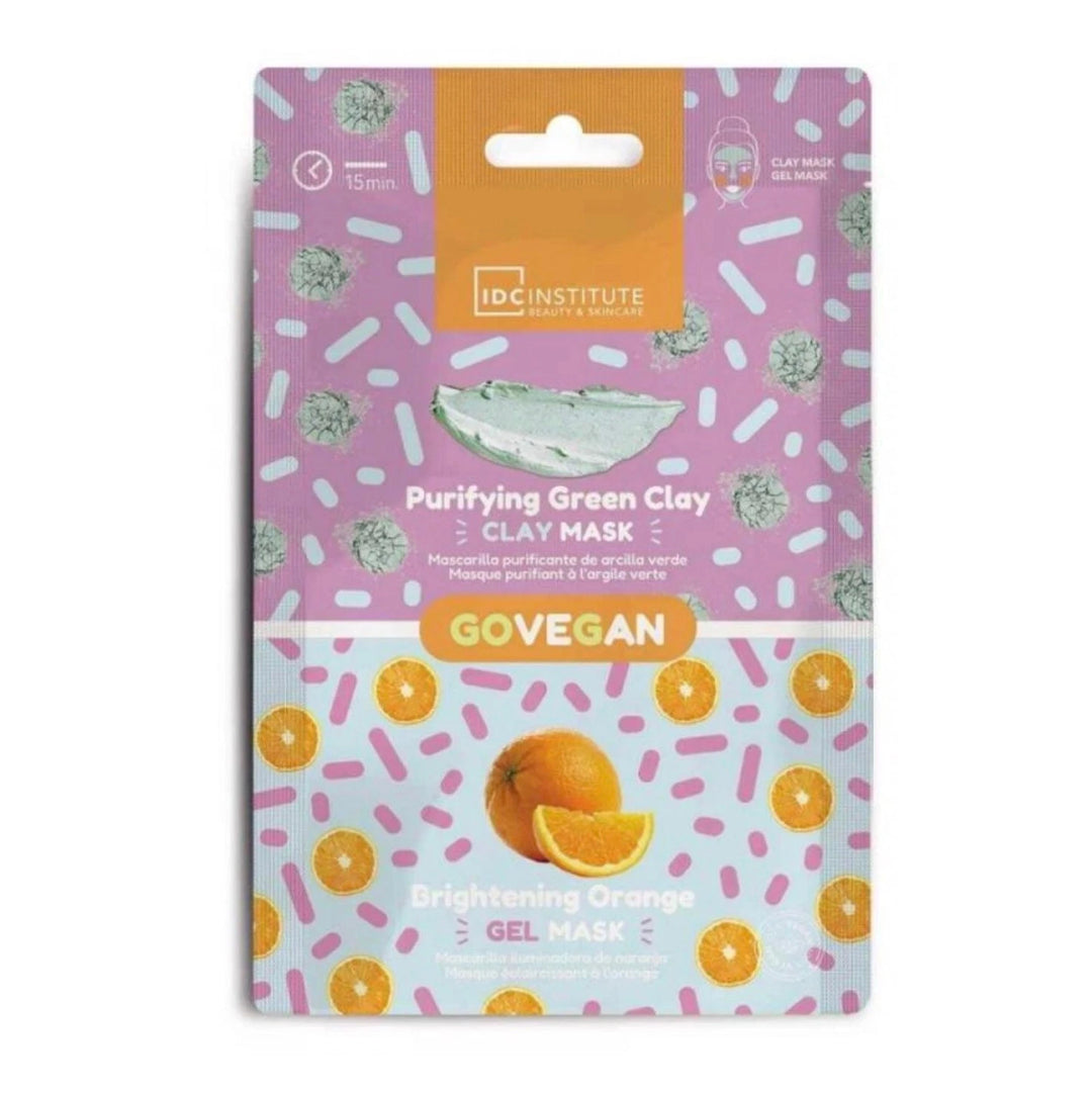 Idc Govegan Green Clay Mask&Orange Gel Mask 12G