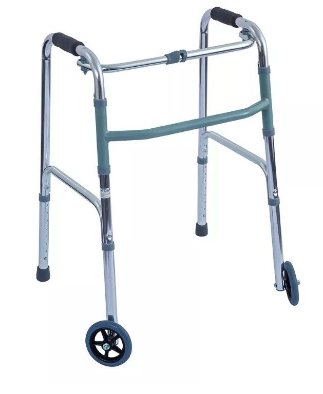 Wolaid Lightweight Folding Walker with Wheels Jl9125L