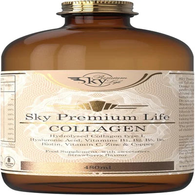Sky Premium Collagen Strawberry 480Ml