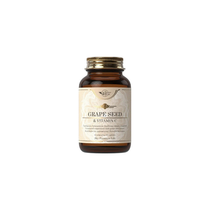 SKY PREMIUM GRAPE SEED & VIT-C CAP 60S